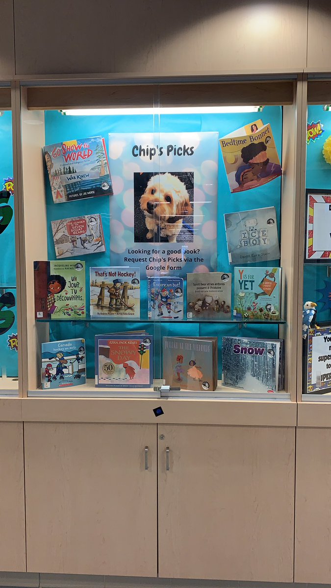 wonderandgrow's tweet photo. Chip picks the best books! We love to see new books, new authors and are always looking forward to our school wide virtual read aloud with @MrsShahSingh ! @PeelSchools @IngleboroughPS #readingisgrowing #readingcommunity @PDSB_Libraries https://t.co/dBuYuC8m2T