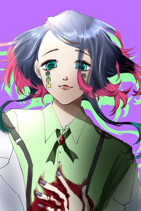 あられさんがTwitterに投稿した魘夢(鬼滅の刃)のイラスト。