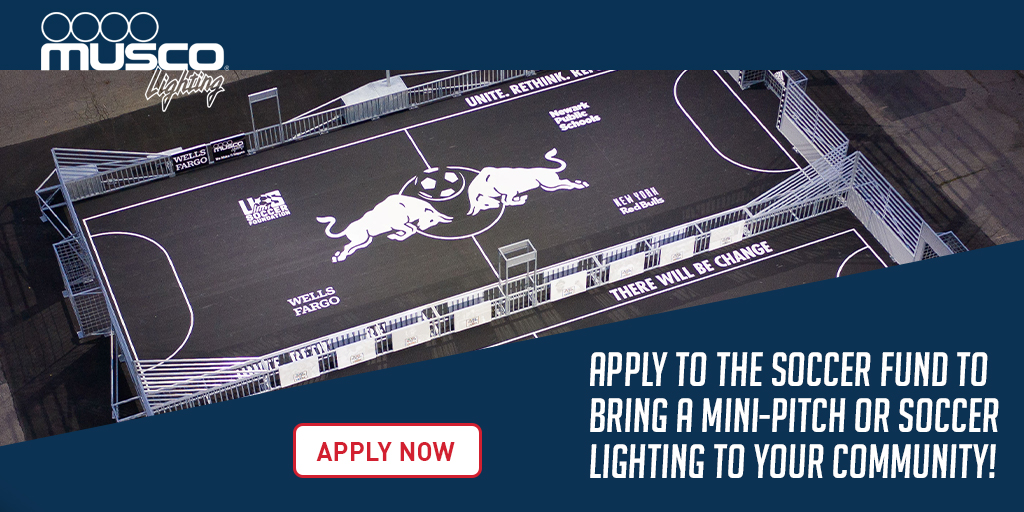 StephenB_Musco's tweet photo. Have some underutilized space? Interested in bringing a mini-pitch or soccer lighting to your community? 🥅   ⚽️  🏃‍♀️

Check out the Soccer Fund here: https://t.co/ovy5KUsH9G

#EveryonesGame #Mini-Pitch #YouthSports https://t.co/QYsh7VTH52