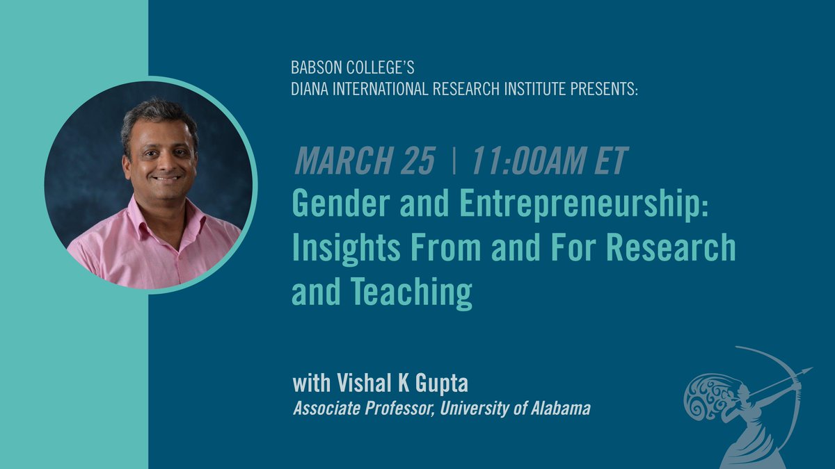 Join us for a Roundtable discussion with Vishal K. Gupta to look at the state of women’s entrepreneurship, the role of gender stereotypes and discuss how to deal with these issues in research and in teaching.
Learn more and register : bit.ly/2ZQRZ5O