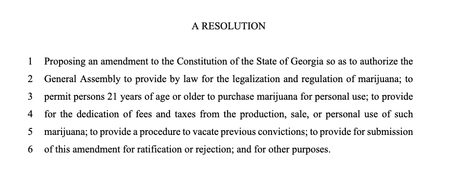 natsfert's tweet image. NEW: A Georgia bill would put a question on the next statewide ballot to legalize #cannabis for adult use. The proposal includes expunging records for previous weed convictions. 

The bill was intro'd by GOP lawmaker @RepDavidTClark. legis.ga.gov/legislation/60… [reposted w/right tag]