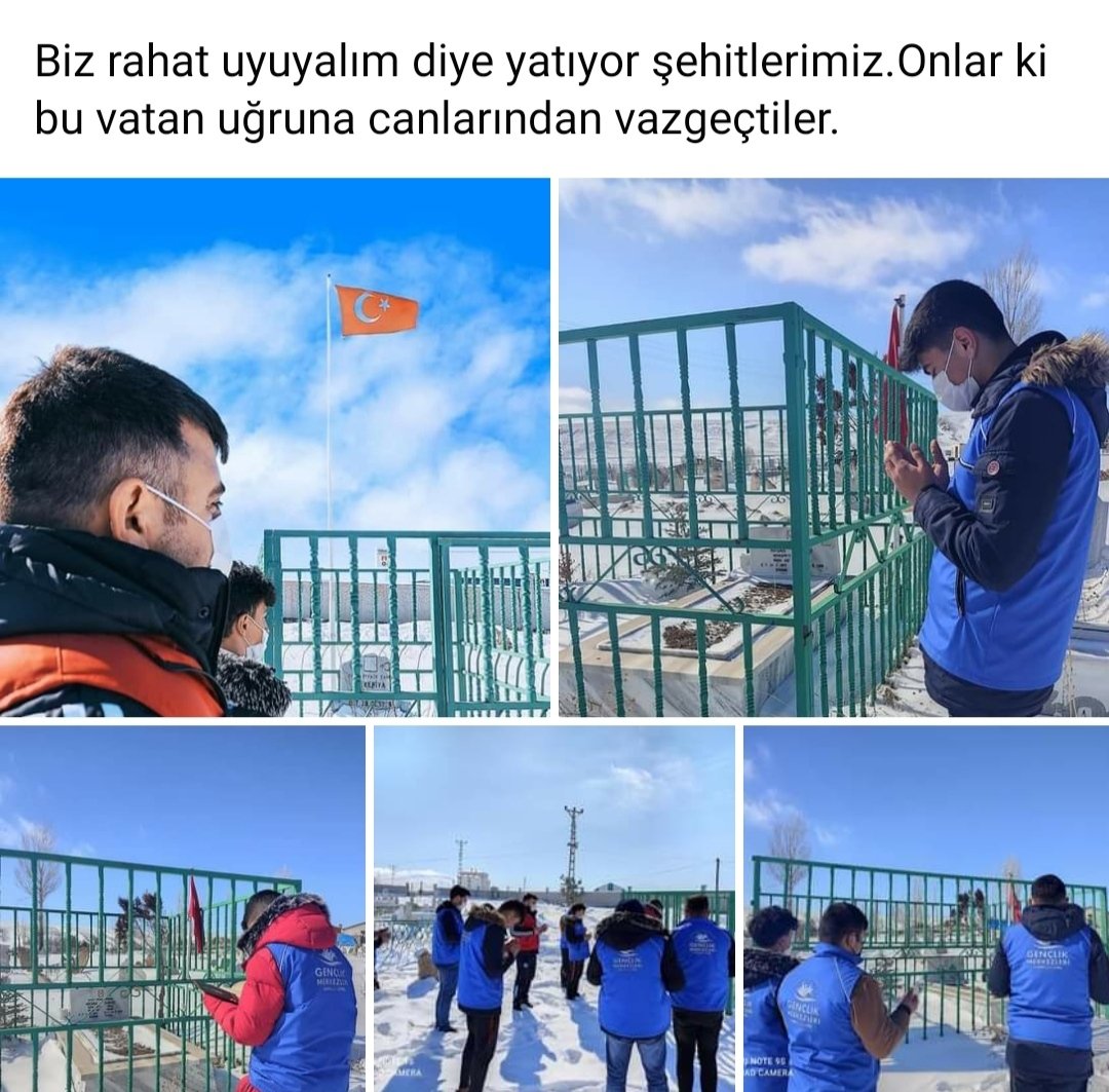 Regaip kandili münasebeti ile gönüllü gençlerimizle şehit kabirlerini ziyarette bulunduk.