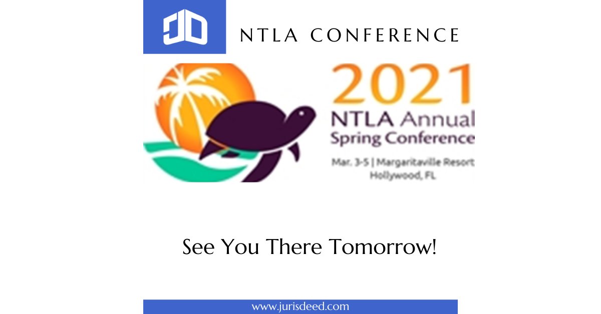 JurisDeed's tweet photo. The NTLA Conference starts tomorrow and I’m excited to be presenting on Louisiana Tax Sales on Thursday, March 4th. Whether in person at the conference or anytime after, quickly set a time for us to connect. https://t.co/QVKl0s4DV7
#jurisdeed #stephenmorel #ntla2021 https://t.co/0lOUKdj8Fr