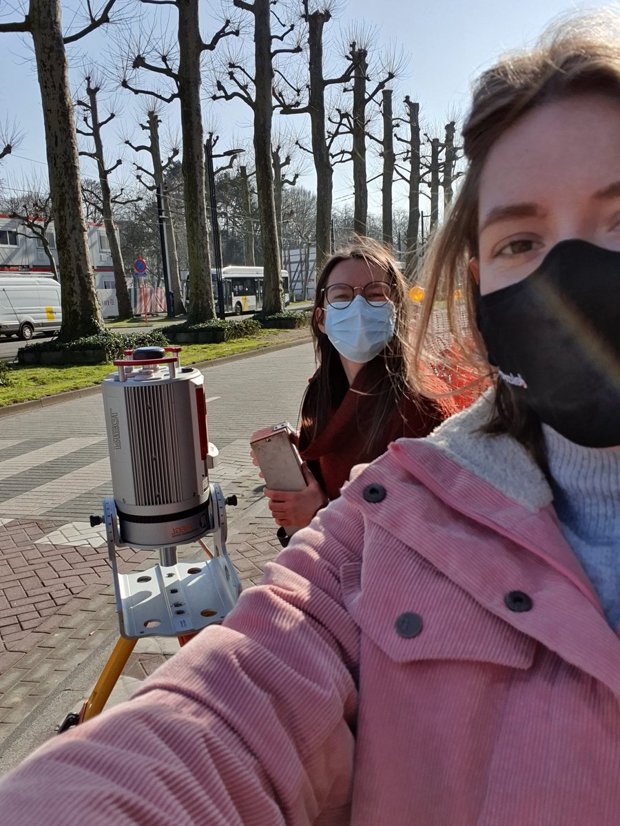 LouiseTerrynn's tweet photo. Enjoyed another day of city tree scanning in Ghent with @BarbaraDhont #TLS #RIEGL #CAVElab #citytrees https://t.co/Jp1NeBL13W