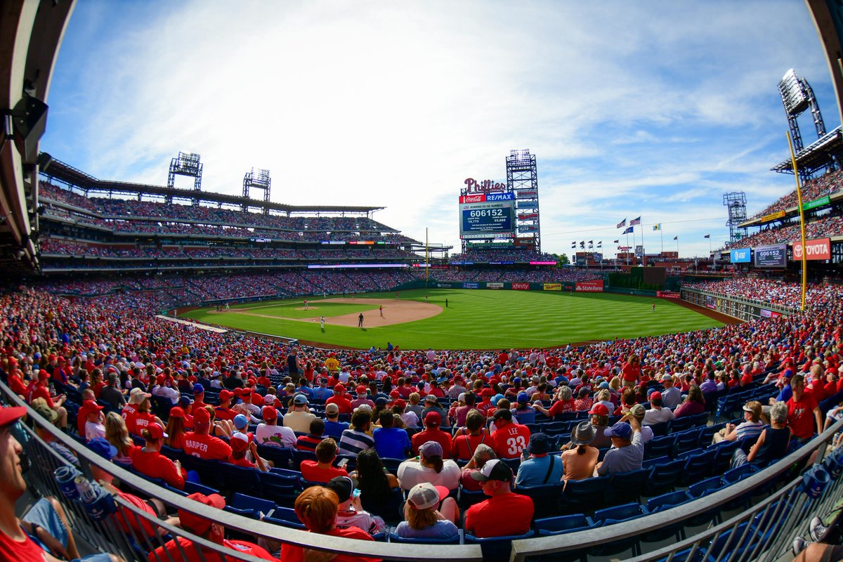 Phillies's tweet photo. We are so excited to welcome back fans!

8,800 tickets will be available for the first 19 games of the season: https://t.co/26sT4tLlcP https://t.co/PtoAdOF9HH