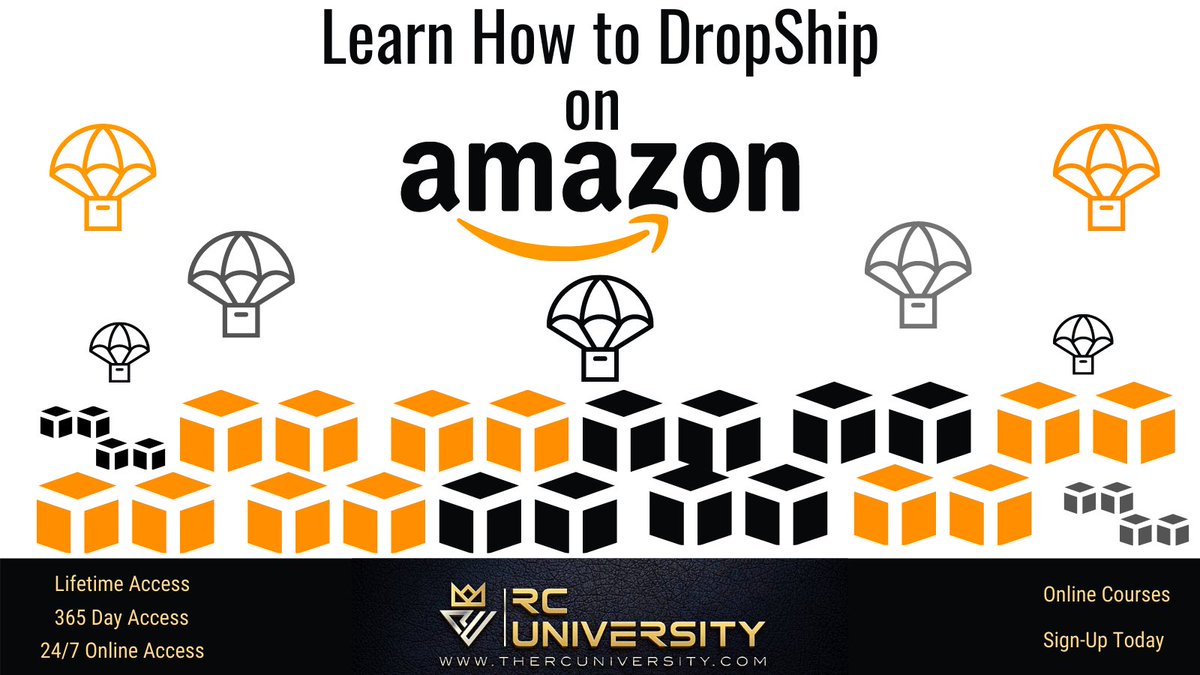 TheRCUniversity's tweet photo. Now is the perfect time to learn how to Dropship on Amazon. Amazon is still one of the most visited platforms online today.
When was the last time you shopped on Amazon?
Sign-up today at https://t.co/aak27b2bp2
#thercuniversity #amazon #amazondropship #entrepreneur https://t.co/ZyTdqsqX4f