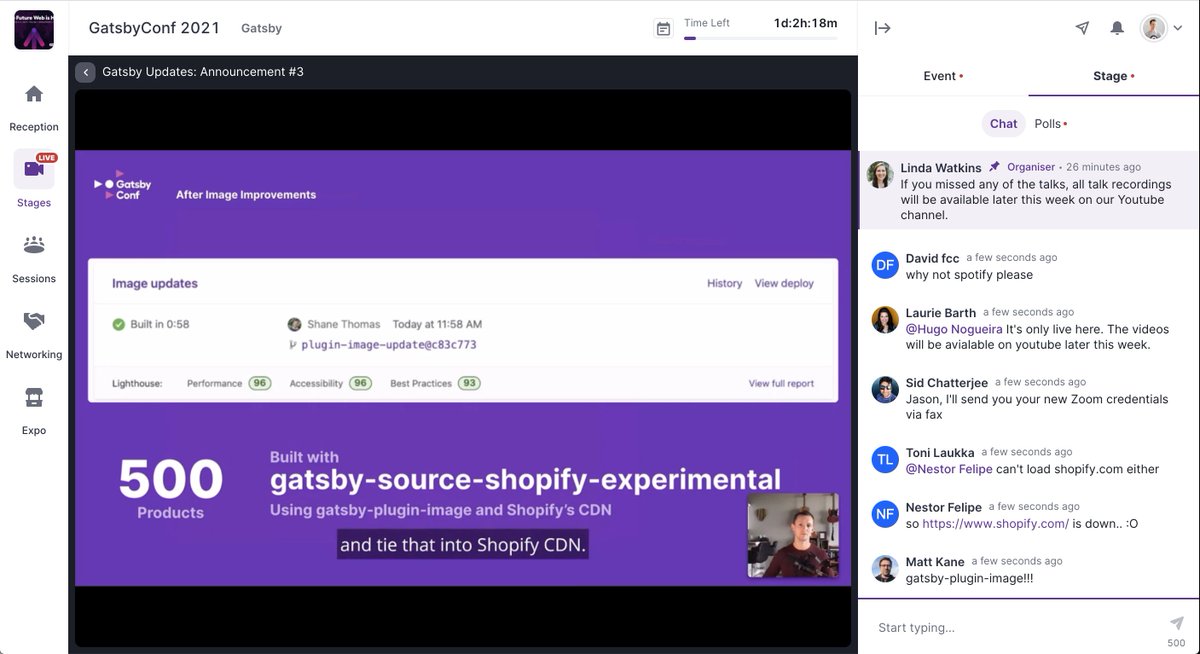 harry_ronchetti's tweet photo. Cannot wait to get stuck in with @GatsbyJS 's latest Shopify integrations. As someone who's been focusing a lot more on e-commerce recently, it's great to see my favourite framework adapting in the same way! 
#gatsbyconf2021 #gatsbyconf https://t.co/iGcl5cWAbh