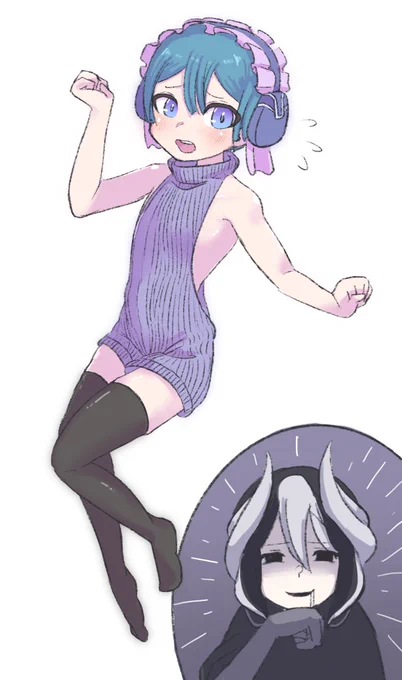 例のセーター着たマルルクちゃん置いていきますね#Madeinabyss #メイドインアビス 