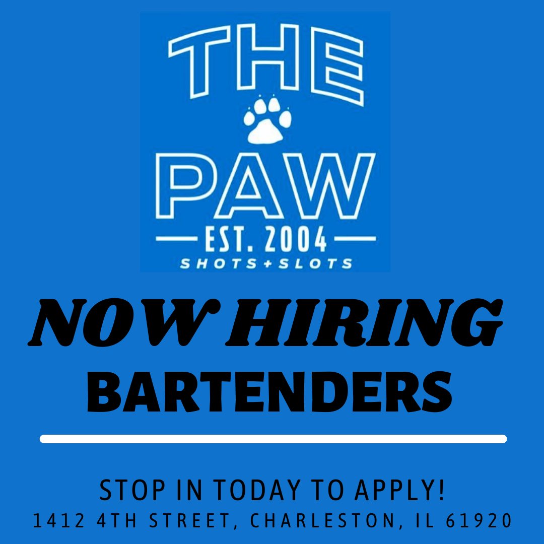 Come and get an application today!!!