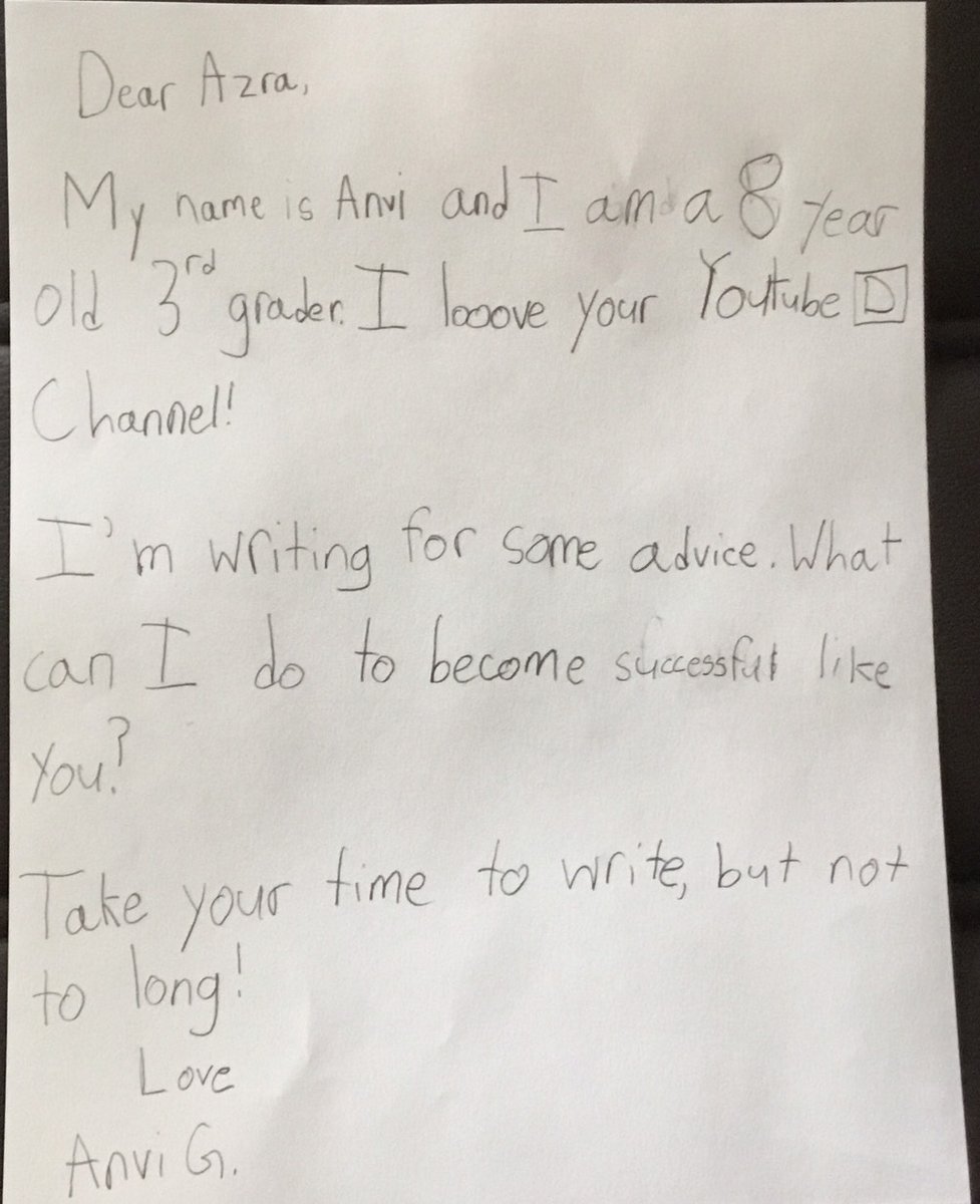GVWindsor's tweet photo. Shout out to 
@AzzyLand 
One of my students chose you as someone they look up to! They were wondering if you had any advice for them.  Any response would be awesome! Take Care! @Mrs_M_McNulty https://t.co/g451lAJ0JD