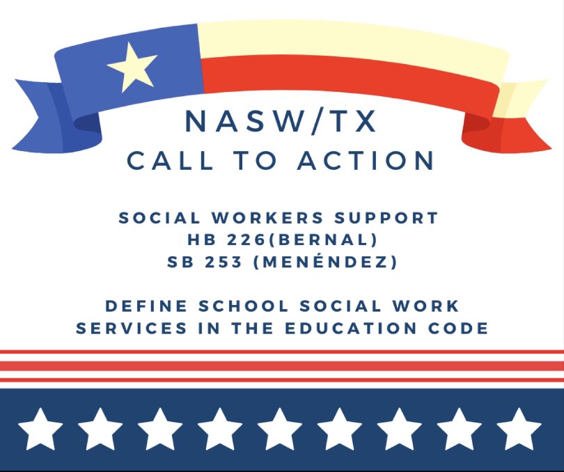 nikkiab_'s tweet photo. HB 226 &amp; HB 253 define #SchoolSocialWorkServices to recognize and support the diverse needs of children in #TX by addressing student issues to promote positive educational settings, mental health and well-being, and school violence prevention. @SenRoyceWest #txlege https://t.co/WvtAOaBIjd