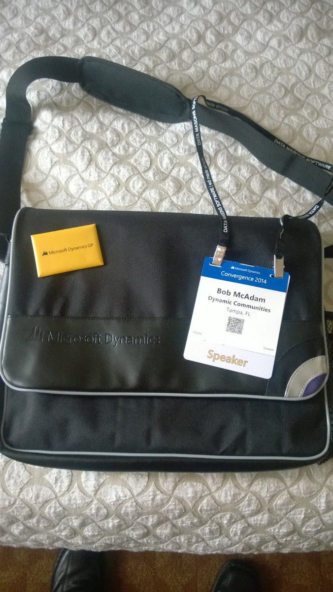 4mcadam's tweet photo. SEVEN years ago today...where the hell did that bag go, anyway??! #Microsoft #Conv14 #ATL #MSDynGP #GPUG https://t.co/il4EK8Q9v6
