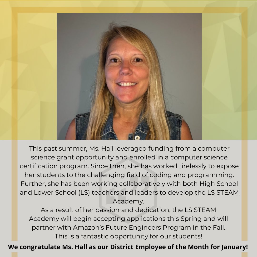 ConnectionsGa's tweet photo. Congratulations to our January District Employee!! 🎉🤩
#GACA100 #GACA2021 #DiamondYear #VirtualLearning #Georgia https://t.co/kcY7QUn1RC