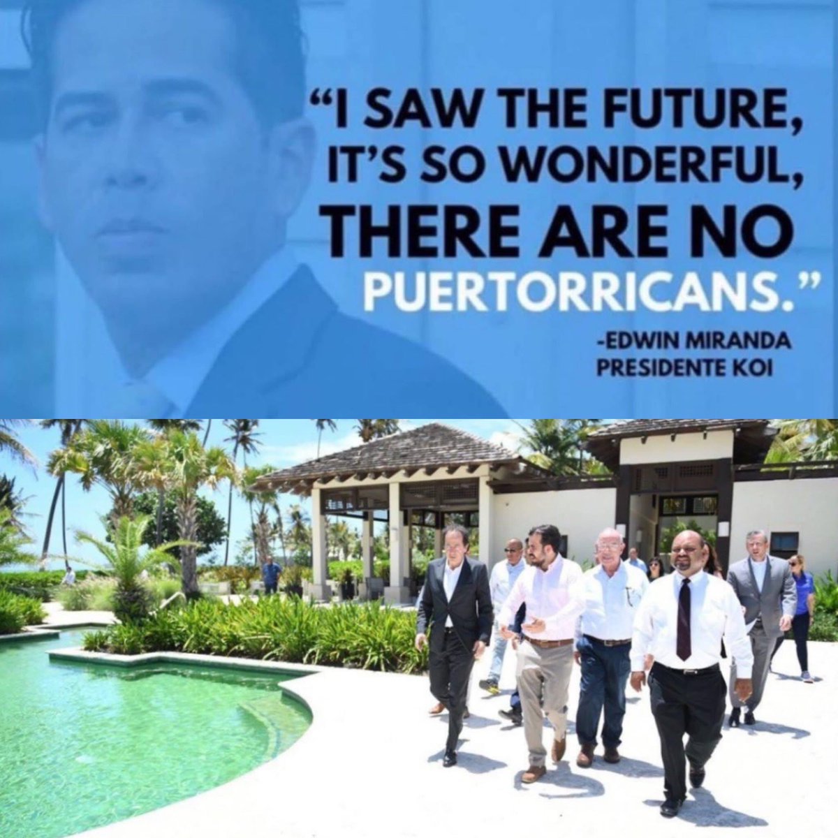 abolishact60's tweet photo. Perhaps this “beautiful vision” that Edwin Miranda had of “a Puerto Rico without Puerto Ricans” after the deaths of over 4000 is worth the mention. #rickyleaks #nostatehoodforpuertorico #abolishact60 https://t.co/socKBbxdHV