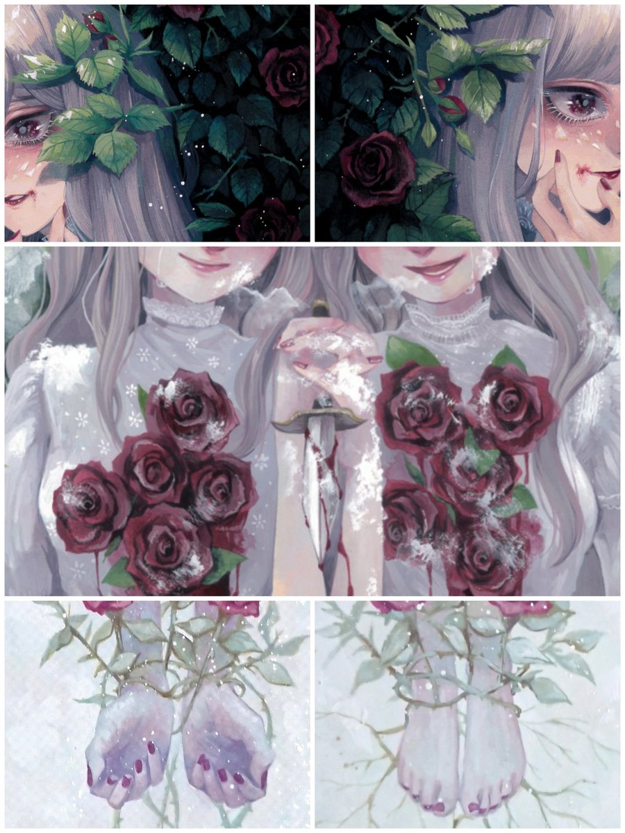 【展示】
「メリィバッドエンド第3章」に新作4点で参加致します?
"メリーバッドエンド×花"がテーマの企画展です。
感染症対策を万全にした上でご無理のない範囲でお越しください!
場所:ぎゃらりぃあと様(@Ato10Gallery)
日時:3/3~3/8
時間:12:00~20:00(最終日18:00まで)
#メリバ展3章