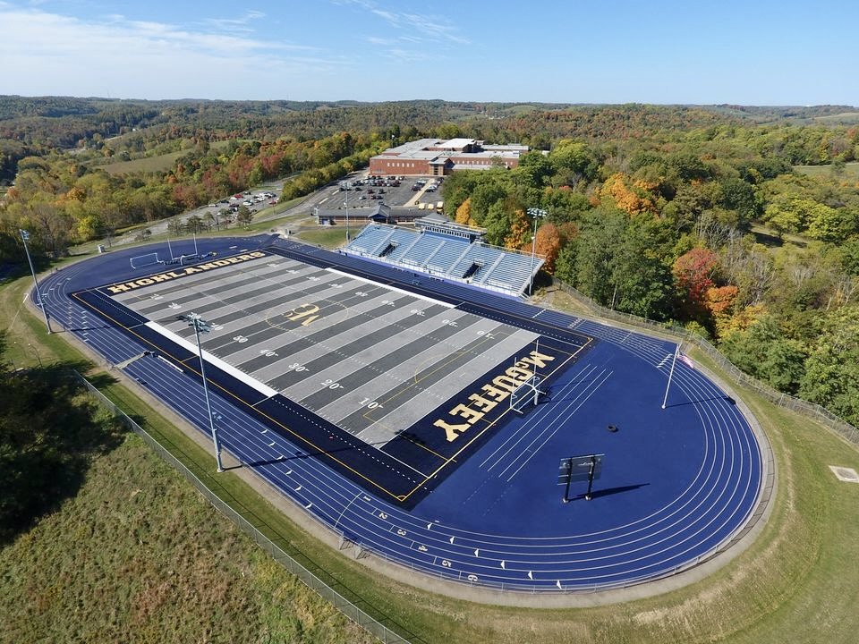 Here's a look at one of the most unique installations Team <a href="/FieldTurf/">FieldTurf</a> has ever completed. This special field belongs to <a href="/McGuffeyHS/">McG</a> <a href="/McGuffeySD/">McGuffey School Dist</a> in Pennsylvania. 💯

Thank you for your trust <a href="/McGuffeyHS/">McG</a> <a href="/McGuffeySD/">McGuffey School Dist</a>! 💪

#BuiltbyFieldTurf #artificialturf #facilitymanagement