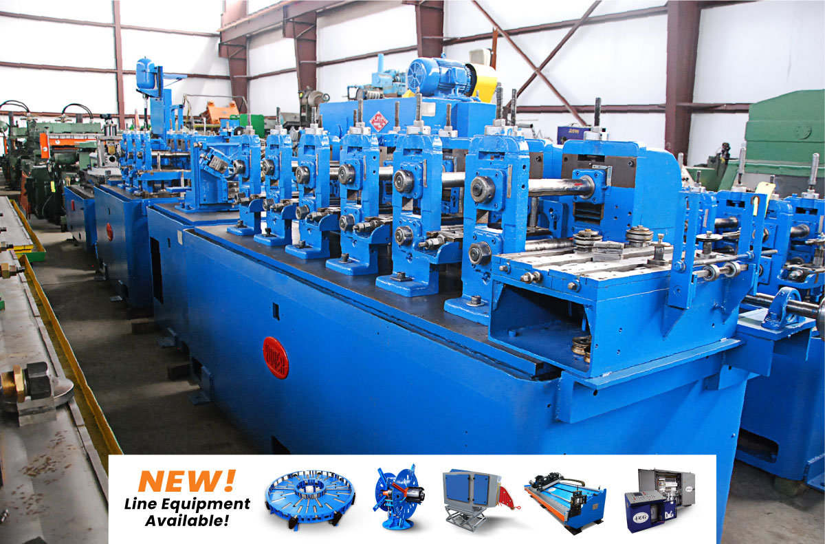 UniversalTube's tweet photo. 2.5" (63 mm) x .095" (2.4 mm) YODER M2 tube mill, on our floor and ready to ship! Contact us for a quote +1 (419) 872-2364

Today's Newsletter https://t.co/lma0rKoaPb https://t.co/B80mXAmjLl