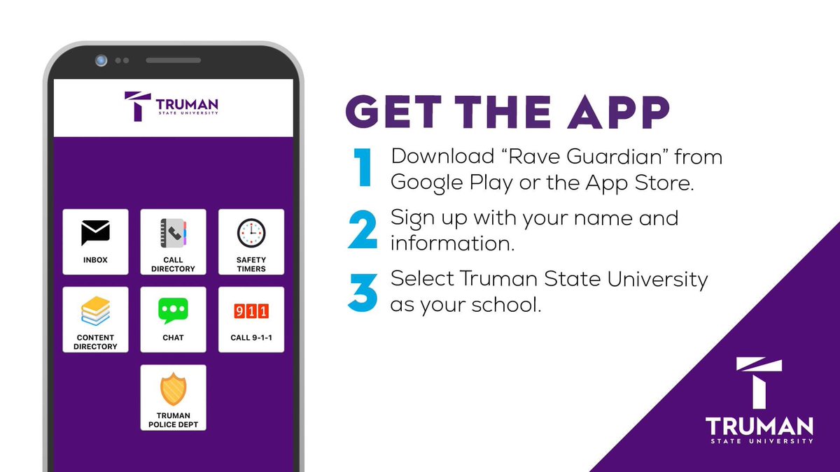 New Emergency App for Truman Campus!  Download it now!