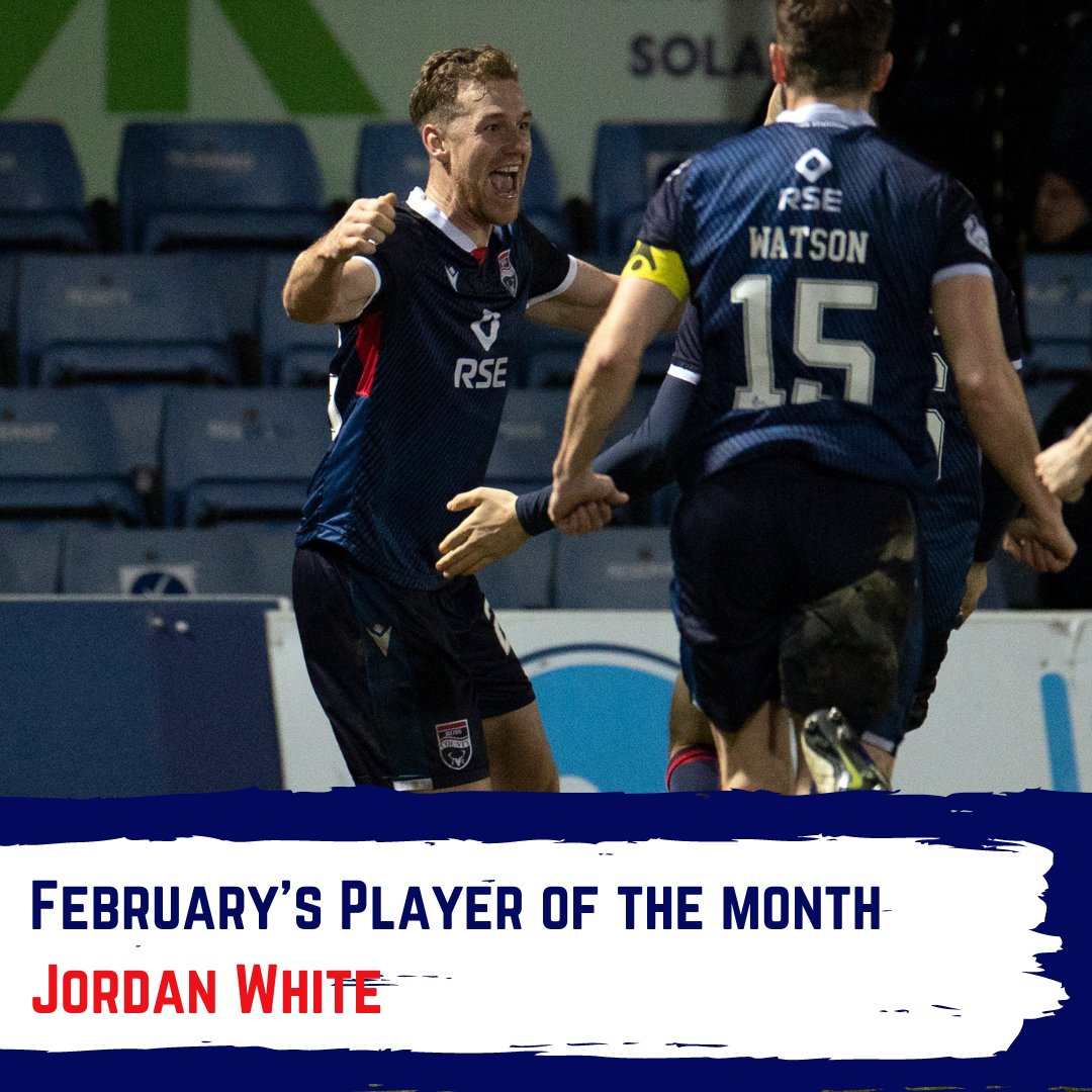 RossCounty's tweet photo. Congratulations to @jordanwhite4292 who has been voted our Player of the Month for February...

An impressive start to life in Dingwall for the big striker who joined us during the January Transfer window! 2 goals and 1 assist in the bag! https://t.co/iID0m26dSG