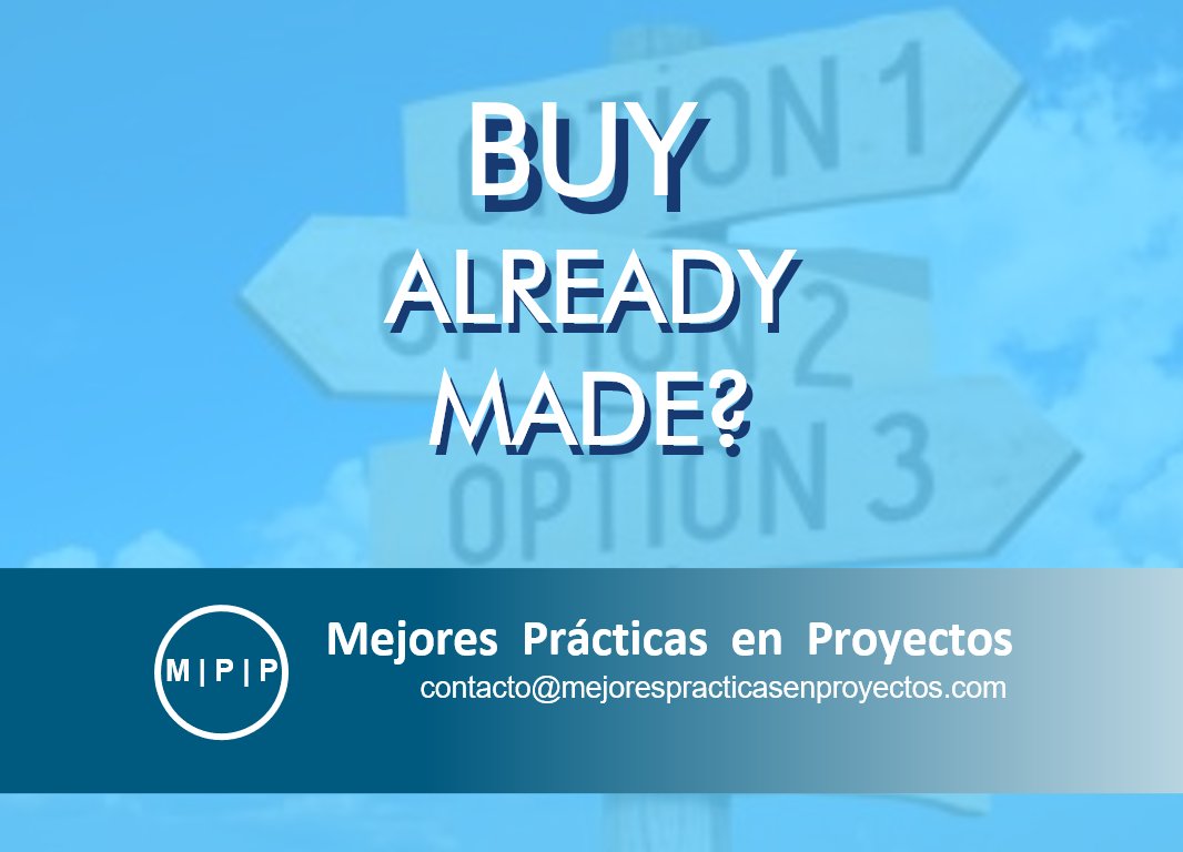 Casado2's tweet photo. Do you know when to Build, when to Buy, and when to Borrow the resources you need for your project?
Is your analysis aligned with the financial objectives of the organization?
contacto@mejorespracticasenproyectos.com
#projectmanagement
#costestimation
#budgetmanagement https://t.co/DVpOCbLbUh