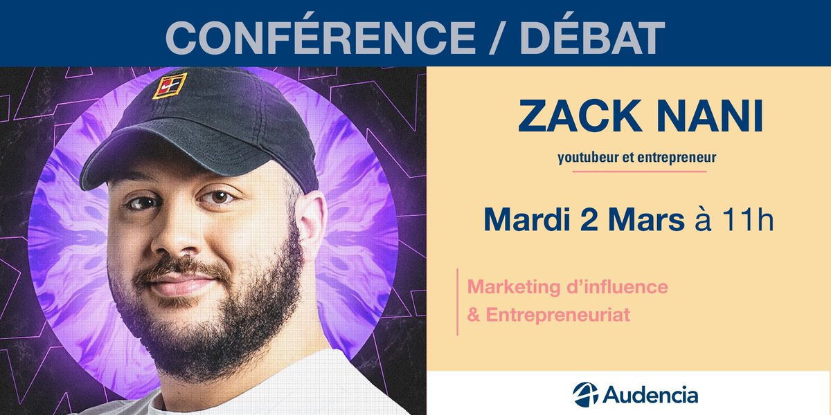 Deuxième journée de cette Learning Expedition pour nous, étudiants du SMED. Aujourd’hui, on parle de marketing d’influence et entrepreneuriat avec <a href="/Zack_Nani/">Zack</a>, un #influenceur connu de tous 👌
#MarketingDigital #Influencer #YouTuber #Video #inspiration