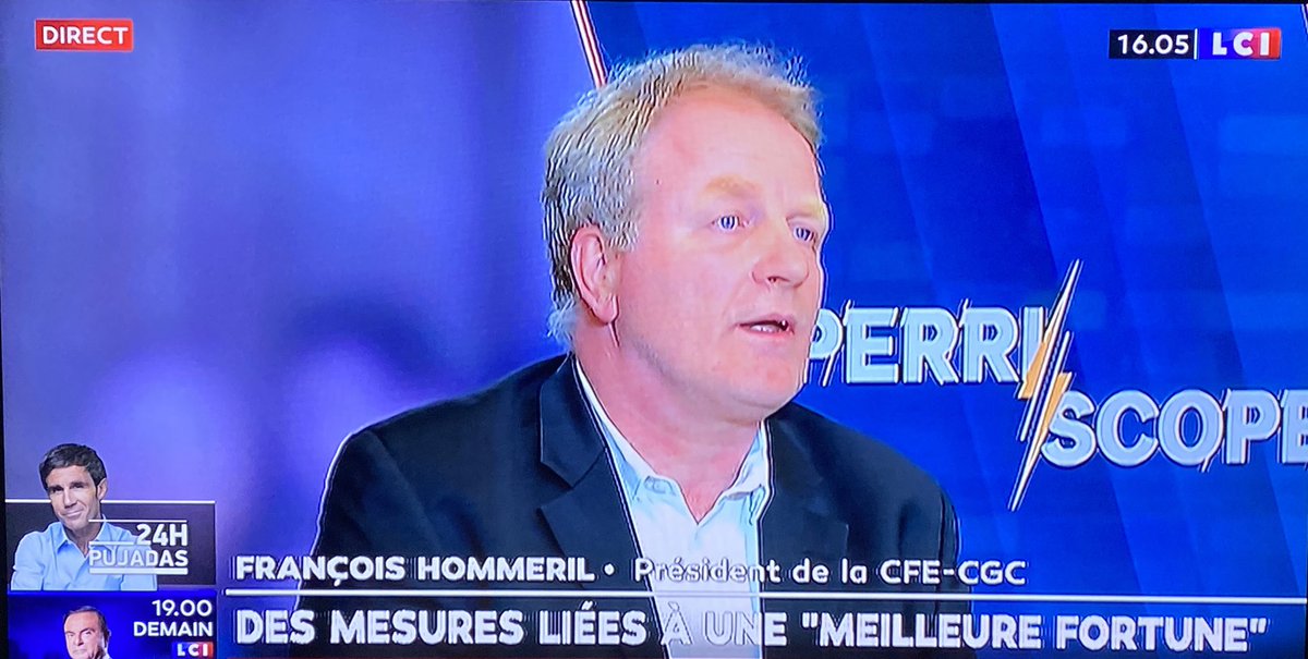CFECGC's tweet photo. « La dégressivité des allocations est inadmissible. On part du principe qu’en diminuant l’allocation, on va pousser + vite les cadres vers l’emploi, mais de quel emploi parle t-on ? Un emploi qui ne correspond pas aux qualifications ? Ça tire tout vers le bas » @fhommeril #LCI https://t.co/3IZ2G6WAEH