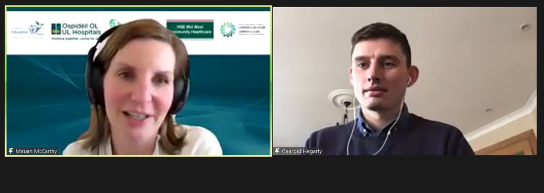 Our Health Sciences Academy Manager, Miriam McCarthy sits down with Gearoid Hegarty, the perfect way to end, Day 1 Early Careers Event  #SeeYourFuture #partnership #careerjourney