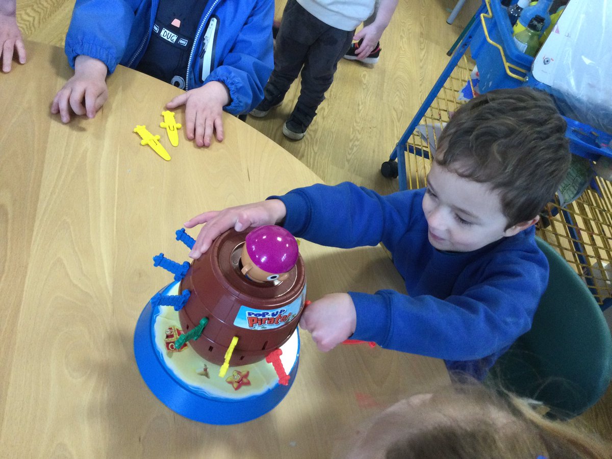 AirthNursery's tweet photo. Learning to count and divide out the swords equally, turn take and work cooperatively.....all this by playing pop-up pirates! And, itโs just really good fun ๐คฉ, a big hit at Airth ELC! @airthprimary #funtimes #getreadytojump #playistheway https://t.co/wJBbccQ7VV