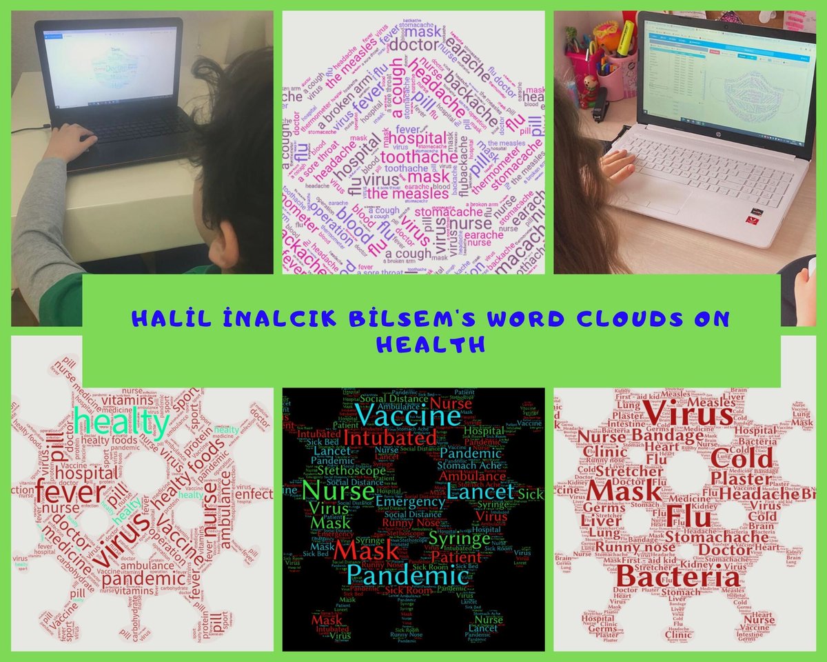 Halil İnancık Bilsem's Word Clouds on Health 🙌 #NewBees #ETwinning