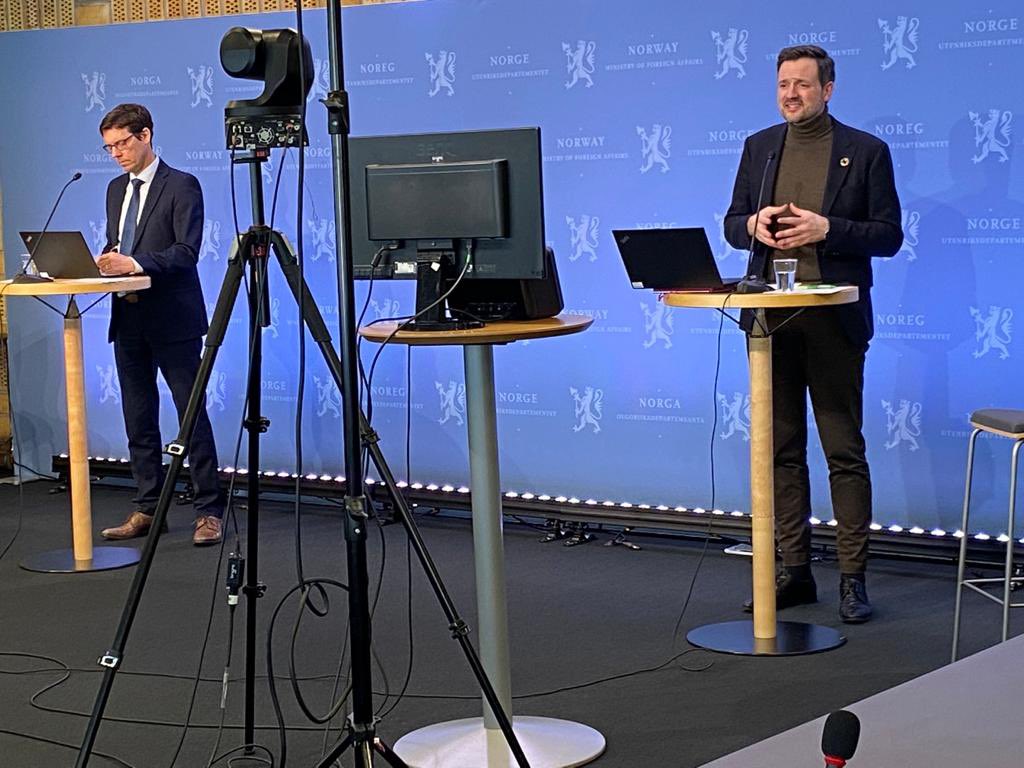 GryRabe's tweet photo. As we enter 2nd year of pandemic @NorwayMFA thought it essential to tighten dialogue #DigitalLearning #knowledgesharing with embassies on #DevelopmentCooperation. 160+ employees from🌍🌎🌏 interacted with Minister @dagiulstein and colleagues on #oceans #covid19 #multilateralism https://t.co/QxYgldSwmR