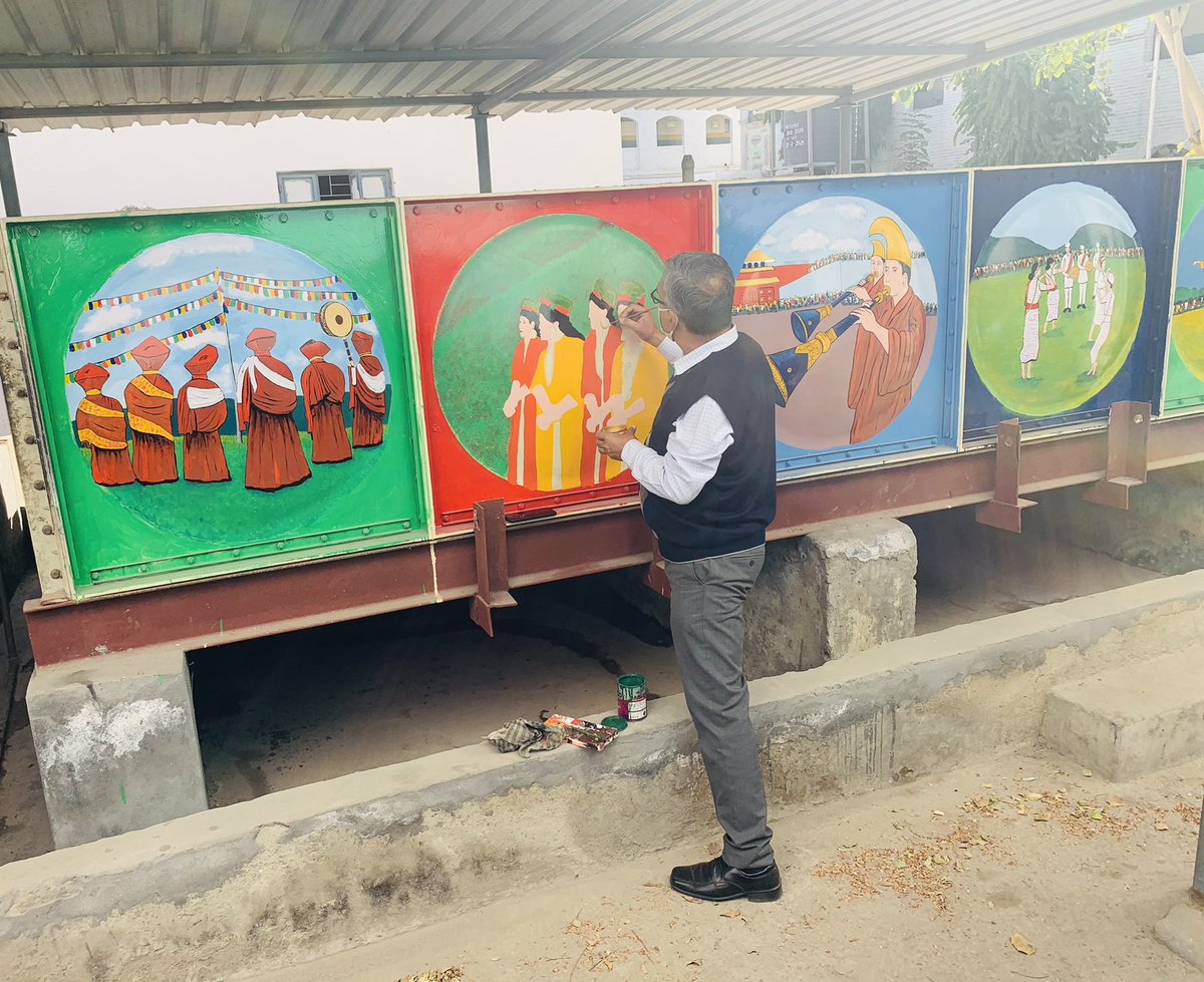 bcthakur's tweet photo. Finishing touch. #sikkimproject #rsbvsurajmalvihar @ravikantgaur https://t.co/oKyryaXZUd