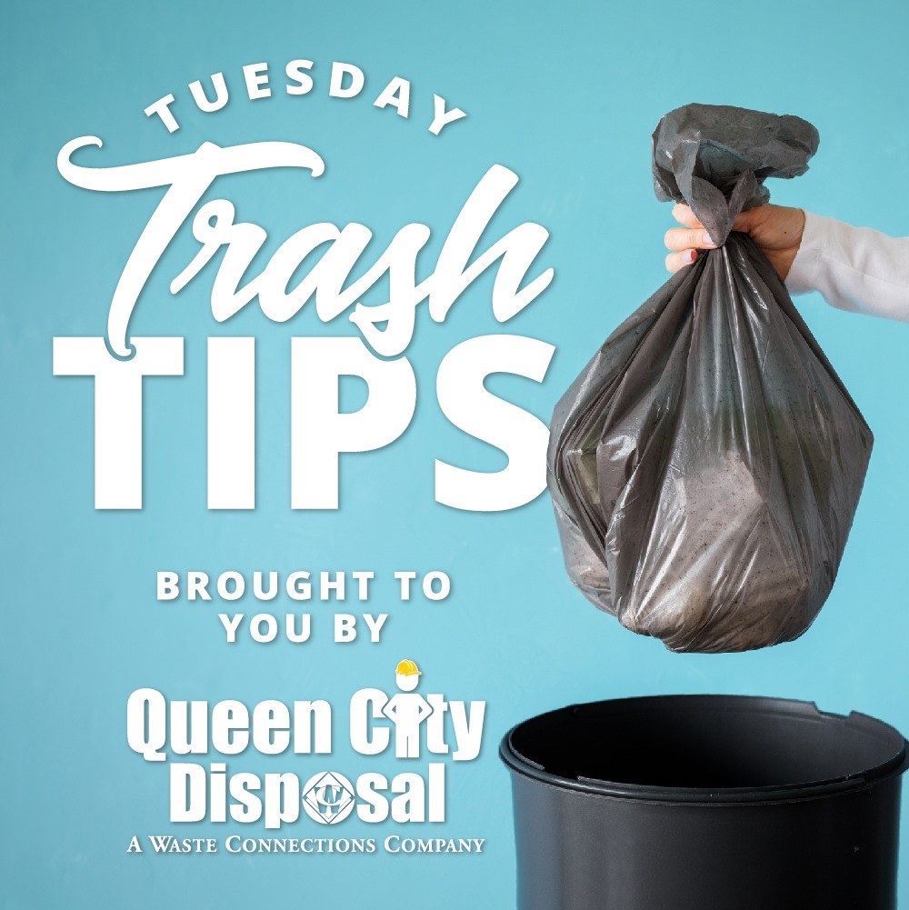 QCDisposal's tweet photo. #TrashTipTuesday: Rinse food containers before placing in the trash to help eliminate odor. This goes for cans, jars, and takeout containers. https://t.co/lMESruKnBZ