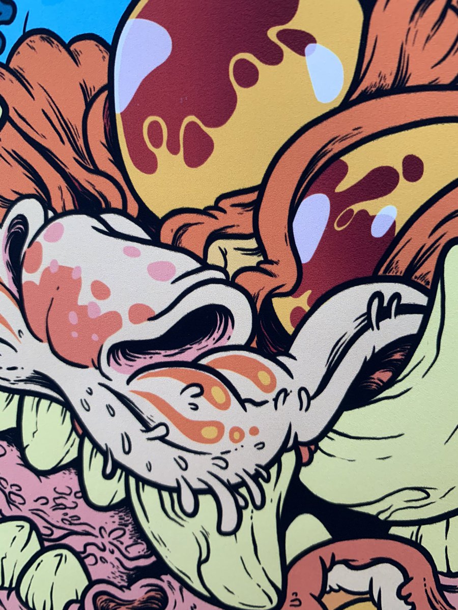 remjie_malham's tweet photo. I also found leftover A3 prints in premium quality that were printed for my debut Doro Sofubi show in Taiwan in 2018. These are 45$ each + postage. Artwork by @/FreakyFarm. All signed. DM if interested https://t.co/VwGnzrwsGL