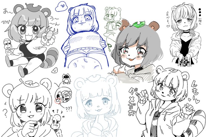 知り合いの絵描きさんたちに絵チャで俺の推しを描いてもらった 