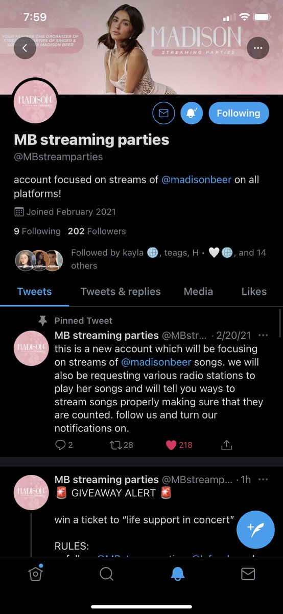 selfishbaaby's tweet photo. @MBstreamparties @Isfunds @madisonbeer #streamblue !!! https://t.co/IbCv2epXCP