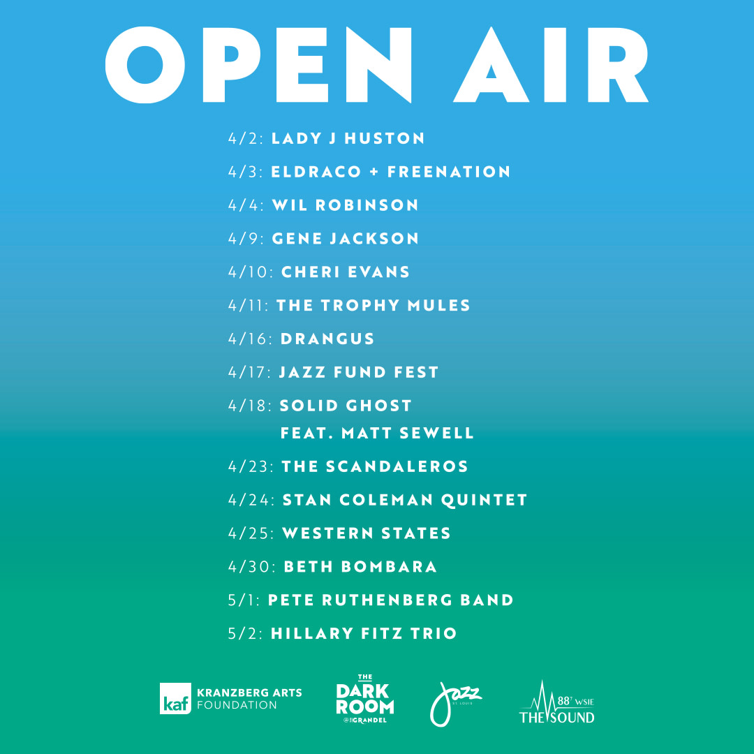 JUST HATCHED: April Open Air Lineup 🐣

As the weather warms, these local musicians are warming up to perform under the tent outside <a href="/TheGrandelSTL/">The Grandel</a>. Limited tickets &amp; more info about these socially-distanced live music experiences on <a href="/MetroTix/">MetroTix</a>: metrotix.com/events/detail/…