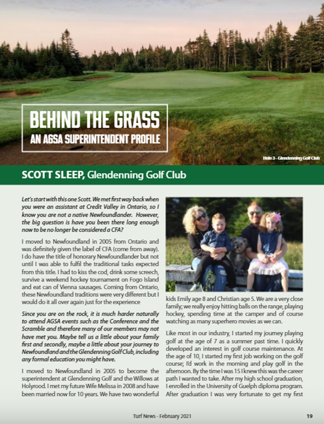 Our talented and hard-working Course Superintendent, Scott Sleep is featured in this edition of the AGSA Turf News. Congratulations, Scott! Your team's hard work is evident in the course conditions each year and the recognition is well-deserved. 👏e.issuu.com/anonymous-embe…