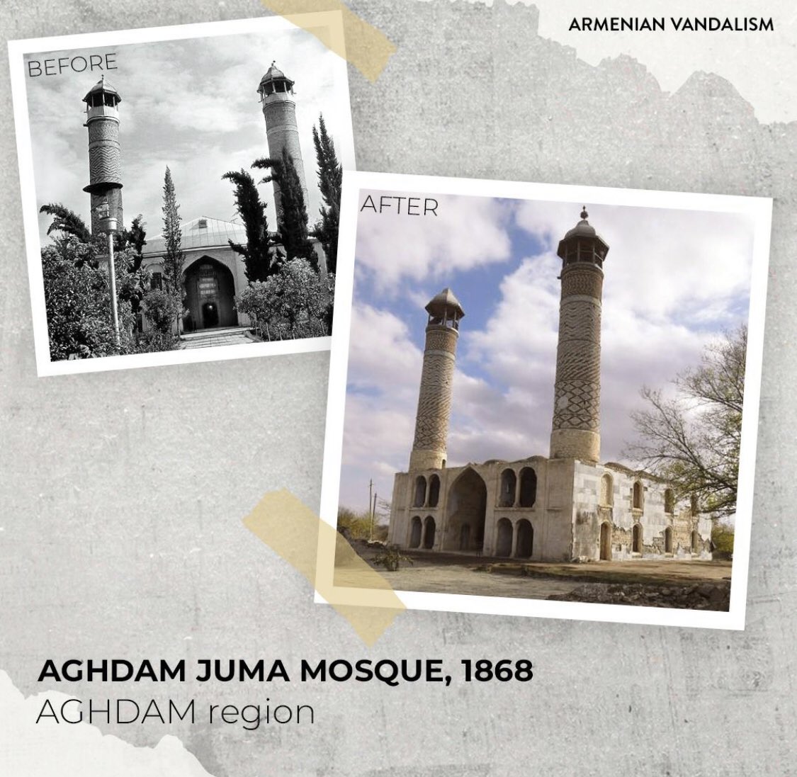 RealKarabakh's tweet photo. #ArmenianVandalism @UNESCO https://t.co/GeS4IUZBY7