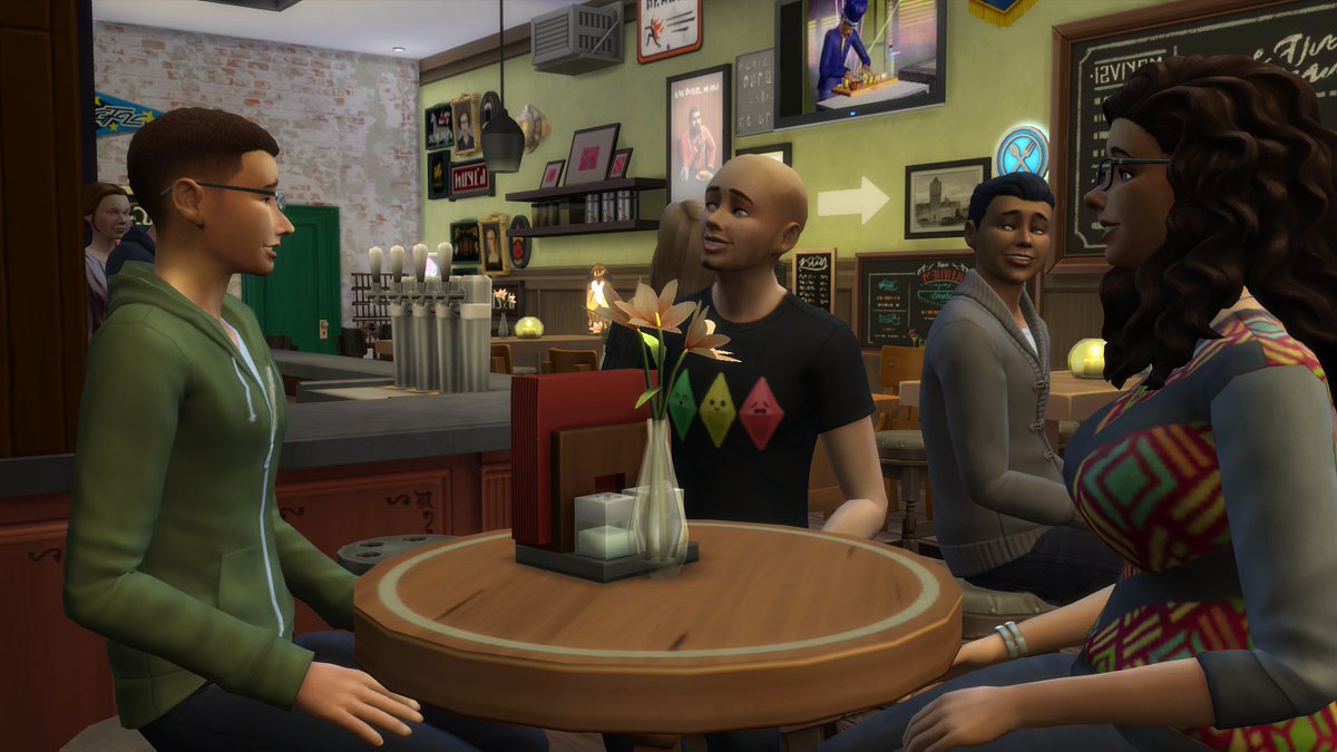 mkslof's tweet photo. I build my favourite bar "de koffer" last year in #theSims4. Now someone wrote a news article about it: https://t.co/atg03VxWPa. GalleryId: MariKariS. This is the website of the bar: https://t.co/qJ3lYnzGBf

#ShowUsYourBuilds https://t.co/Xdy62cE7my
