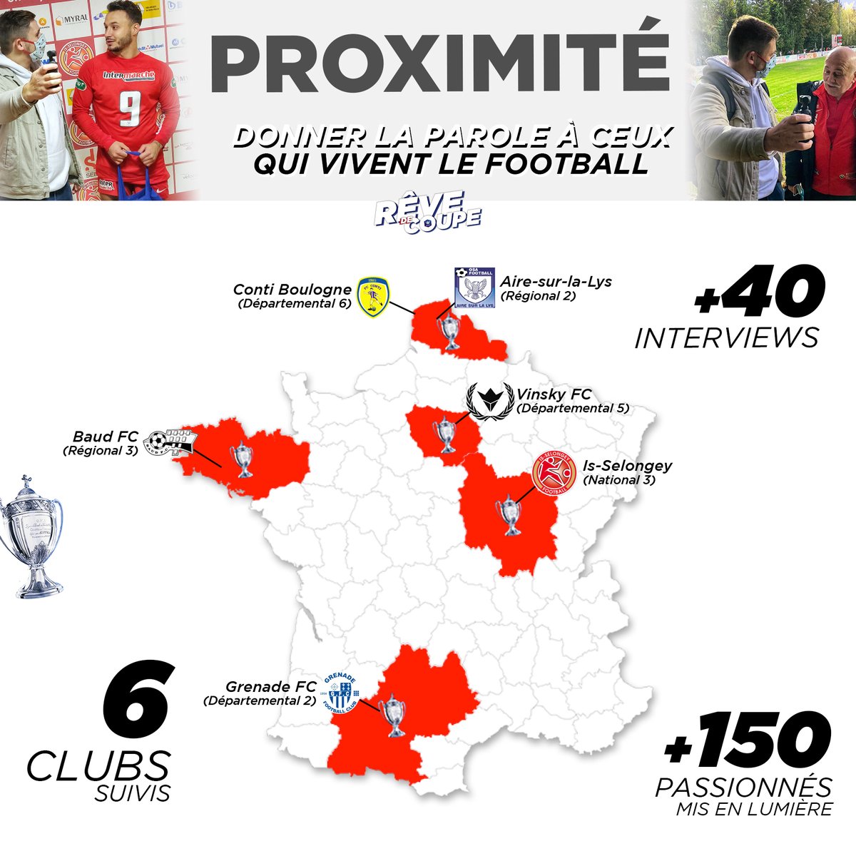 BasileBrigandet's tweet photo. 🔥🥰 Elle a déjà une belle tête cette carte de France du #RêveDeCoupe version 2020/2021 malgré le Covid 🏆🇫🇷

Dans quelle partie de France devrais-je aller en priorité ? https://t.co/4pZdUG0iXx
