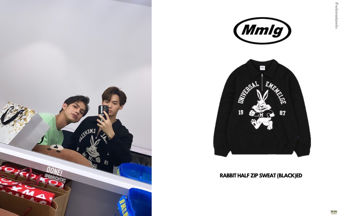 mtwformatching's tweet image. Done👍
model : Win Metawin🐰

👕 [Mmlg] Rabbit Hiallf Zip Sweat (Black)
💵 72,000 KRW (~1,933 THB)

📍 m.store.musinsa.com/app/goods/1598…

📸 IGs @winmetawin 

#mmlg #winmetawin #WinFormatching