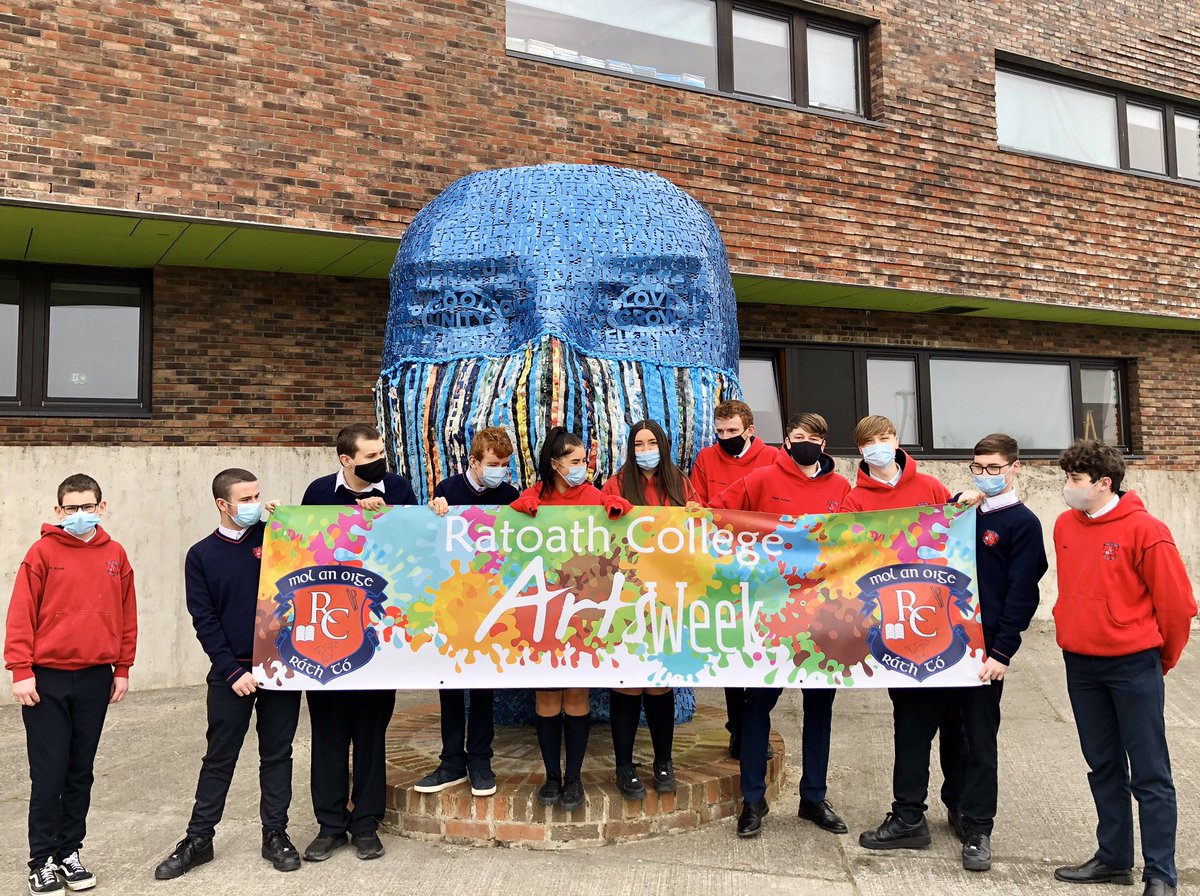 artratoathc's tweet photo. Rang McCabe wishing everyone a fabulous Arts Week 🎉🎨 #ArtsWeek @ratoathcollege https://t.co/pmM9QsuE3Z