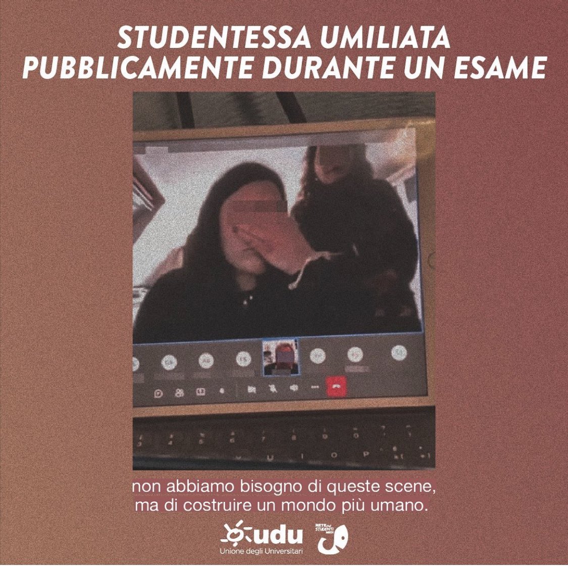 SUnistrapg's tweet photo. “È vergognoso che la fragilità di una persona venga calpestata in questo modo, è vergognoso che le difficoltà personali siano state sbattute impietosamente in faccia al mondo intero: non abbiamo bisogno di queste scene, ma di costruire un mondo più umano”. 
#dad #vanvitelli https://t.co/JWRdbm2Cxm