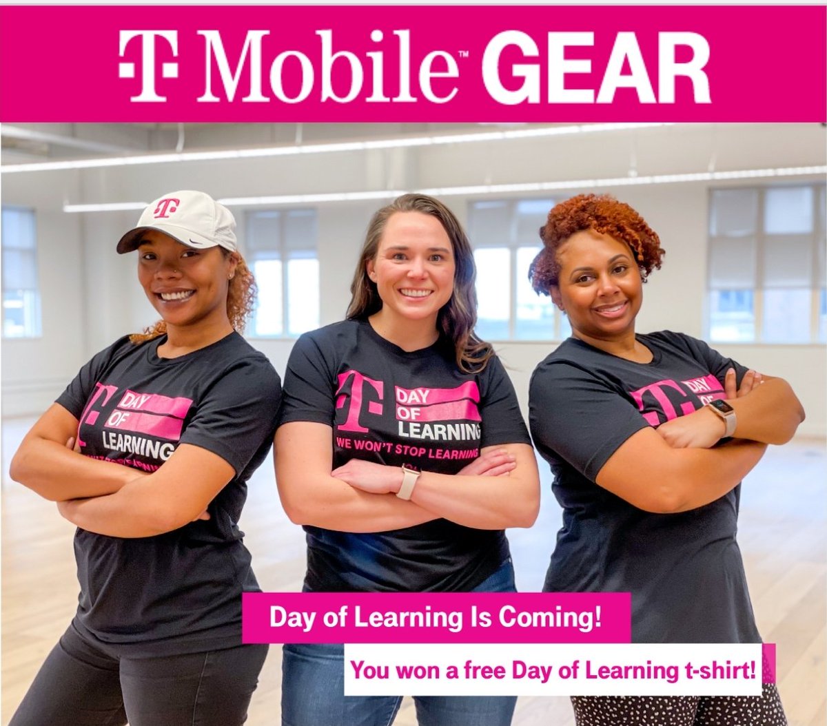 Learning is cool but learning & a free T!... THAT Is Super Cool 😎 @DeeanneKing  #DayOfLearning