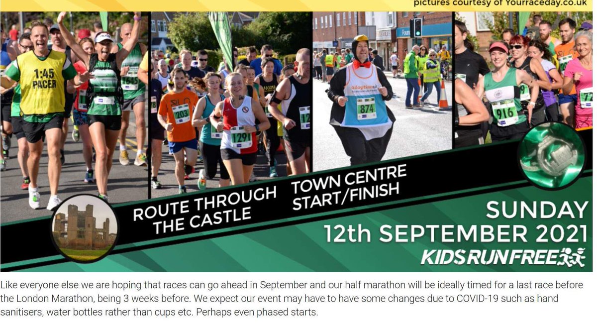 Entries for the 2021 <a href="/KenilworthHalf/">Kenilworth Half Marathon</a> are open at kenilworthhalfmarathon.co.uk