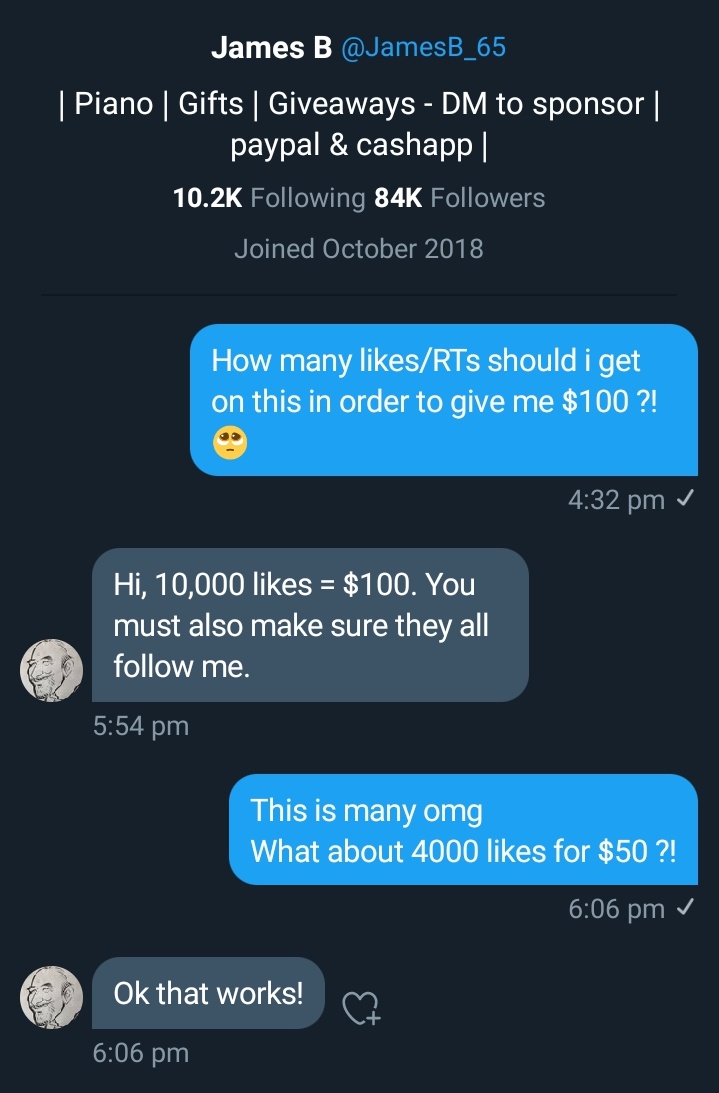Ery (@erylieber) on Twitter photo 📢 ATTENTION BELIEBERS!
I got a deal to get $50 for 4,000 likes only which will be directed to bieber funds to mass buy "Hold On"
WE NEED 4,000 LIKES AS SOON AS POSSIBLE (RT AND SPREAD AND LIKE WITH ALL YOUR BACKUPS)
ALSO MAKE SURE TO FOLLOW <a href="/JamesB_65/">Tito James 6️⃣5️⃣🎹</a> 📢 ATTENTION BELIEBERS!
I got a deal to get $50 for 4,000 likes only which will be directed to bieber funds to mass buy "Hold On"
WE NEED 4,000 LIKES AS SOON AS POSSIBLE (RT AND SPREAD AND LIKE WITH ALL YOUR BACKUPS)
ALSO MAKE SURE TO FOLLOW <a href="/JamesB_65/">Tito James 6️⃣5️⃣🎹</a>