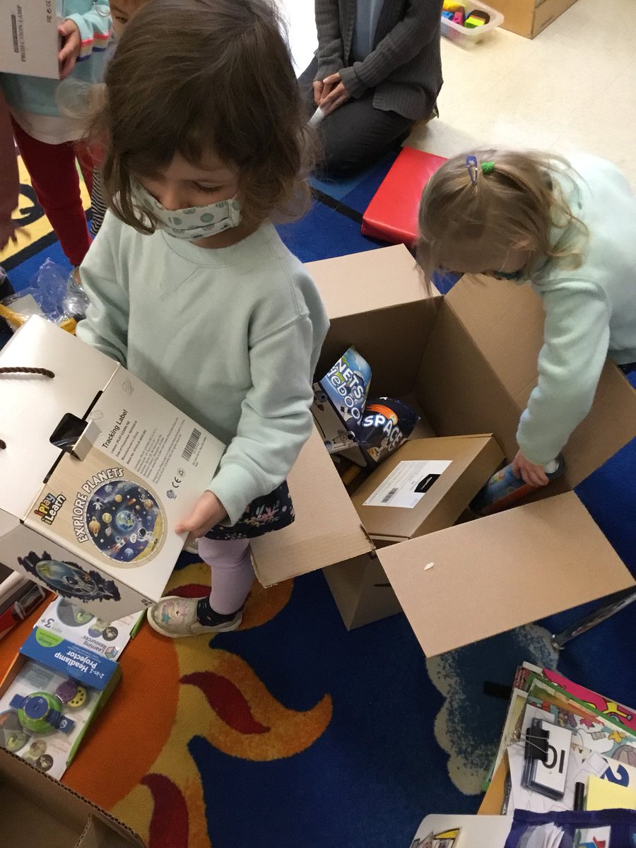 D30PreK's tweet image. Q397: Ms. Casimir’s class kicked off their light unit by unboxing the new classroom materials they received from @DonorsChoose! The children’s faces sure did light up when they saw their new toys! #prekforALL #lightunit 💡