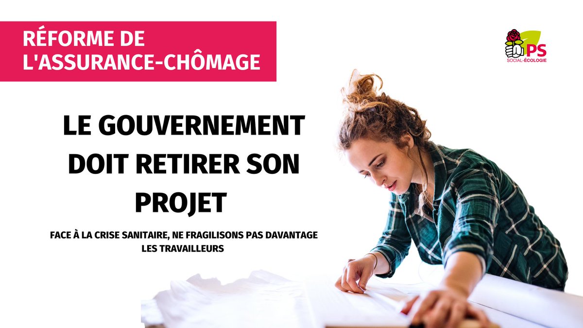 📢Le Parti socialiste dénonce depuis plus d’un an les effets dévastateurs de cette réforme, qui vise à 
1⃣réduire le nombre de demandeurs d’emplois éligibles à une inscription d’une part
2⃣réduire l’indemnisation de nombreux autres chômeurs d’autre part. #STOPReformeChomage