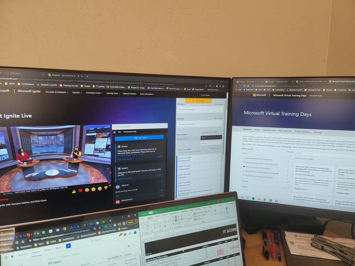 jkjerman's tweet photo. Nothing like working on metrics while #MSIgnite plays in front of me! https://t.co/LrKo5PBmn1