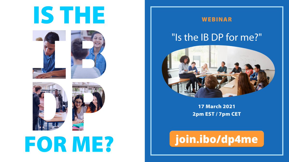 IB_DP's tweet photo. "Is the IB DP for me?" As @iborganization educators, how many times have you heard this from students?

In our new webinar, learn how to walk them through all the ways they can benefit from and experience success in the #IBDP.

More: https://t.co/CdNPGN4vb2 https://t.co/vMu3jQpYLq